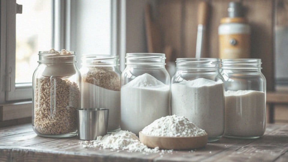 Jakie są wagi różnych rodzajów mąki w szklance?