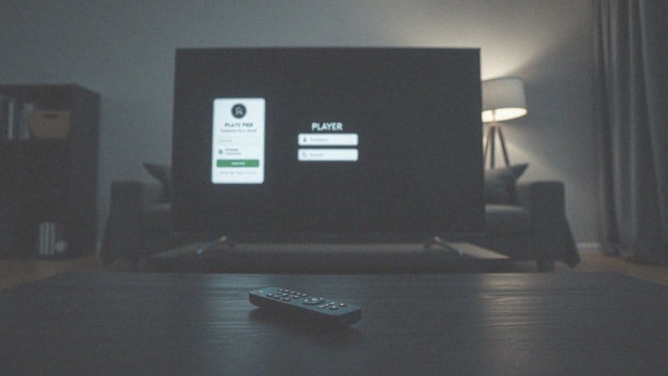 Jak zalogować się do Playera na telewizorze?
