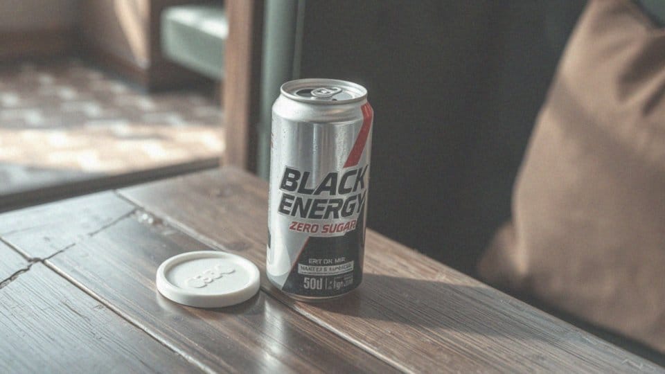 Ile kalorii ma Black Energy Zero Sugar Gazowany napój energetyzujący bez cukru 250 ml?