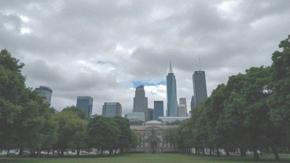 Jakie jest zachmurzenie w Melbourne?