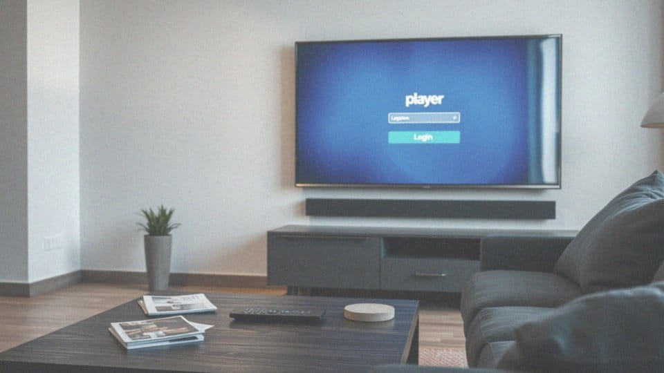 Jak zalogować się do aplikacji playera na telewizorze?