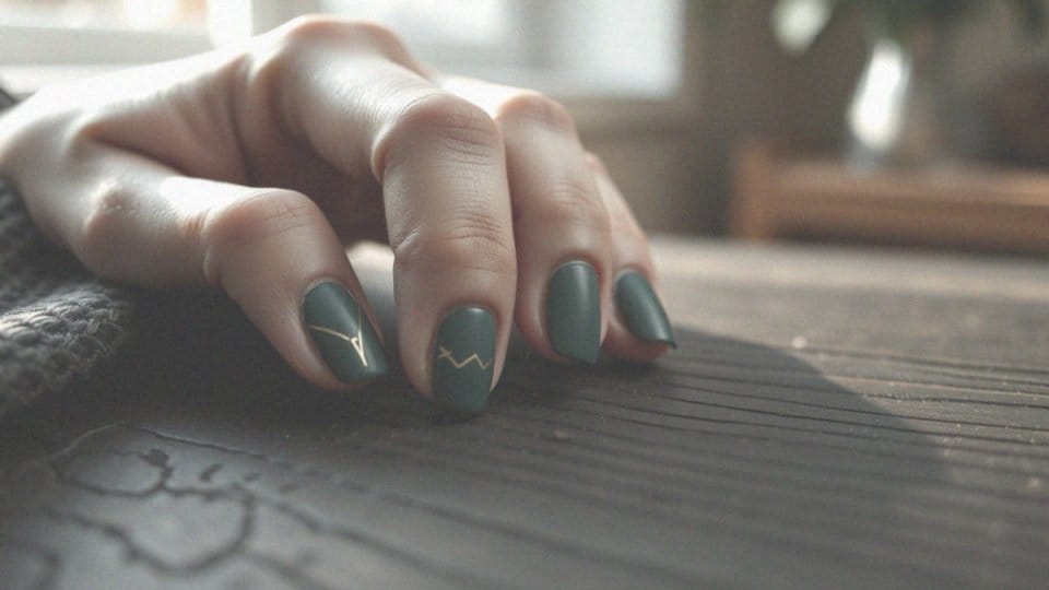 Co charakteryzuje eleganckie paznokcie butelkowa zieleń?