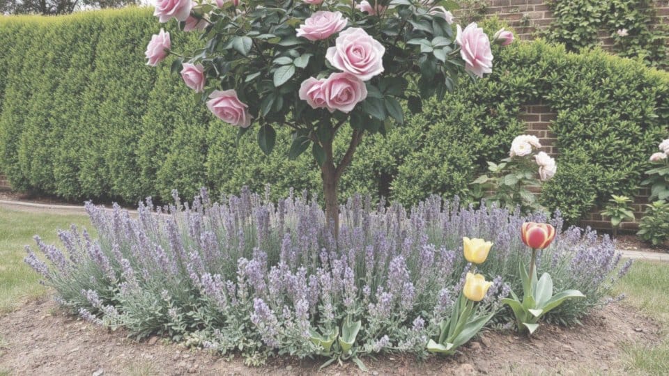 Co posadzić pod różą na pniu? Najlepsze rośliny i porady