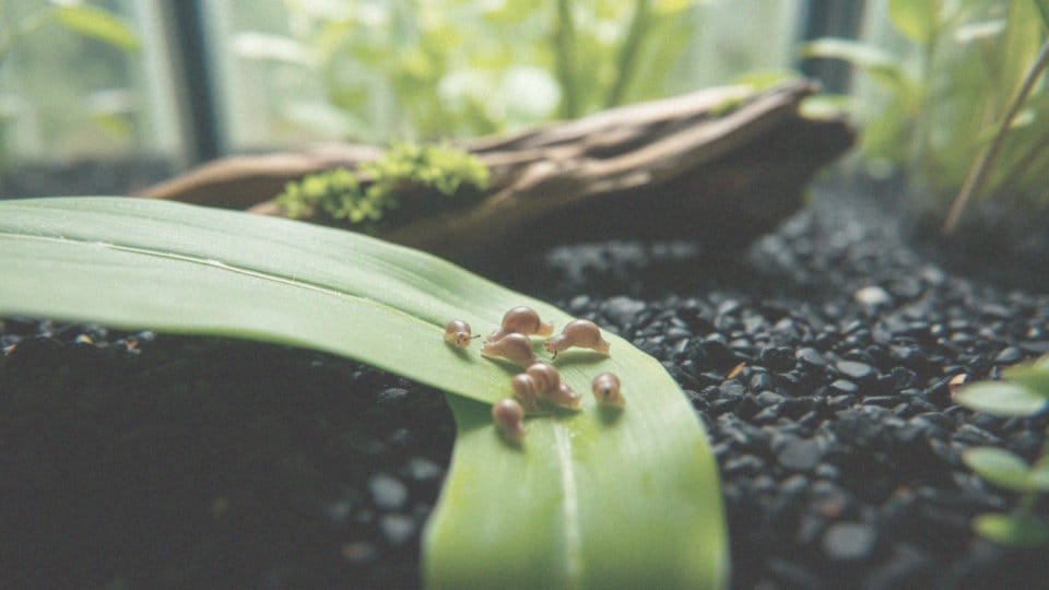 Malutkie ślimaki w akwarium – jak zapanować nad ich populacją?